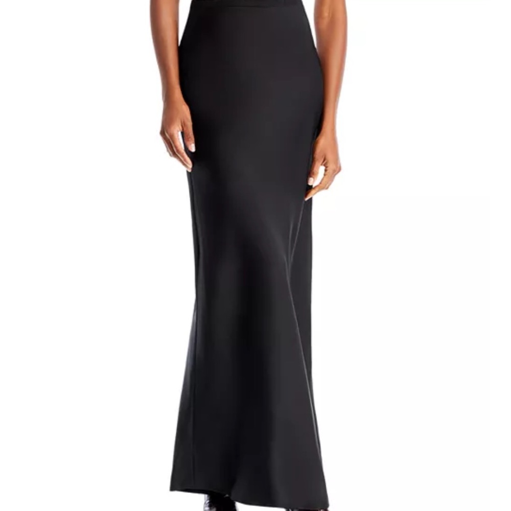 NWT Anine Bing Bar Silk Black Maxi Skirt Small